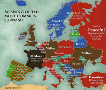 Karta najčešćih prezimena u Europi – Znate li kako se preziva najviše Hrvata?