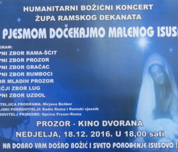 NAJAVA: Humanitarni Božićni koncert ramskih župa