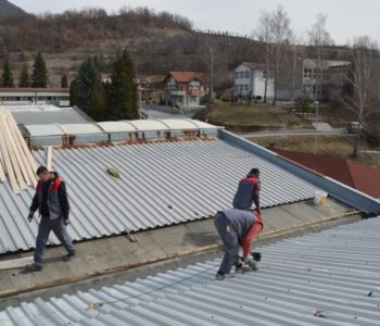 Radovi na izmjeni krova zgrade za nova radna mjesta