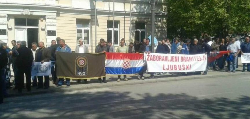 Prosvjedi branitelja u Ljubuškom, čekali Čovića