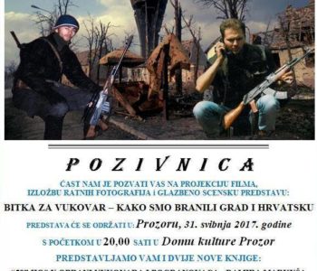 NAJAVA: Braniteljska predstava o obrani Vukovara u Prozoru