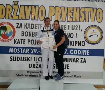 Anita Tadić, državna prvakinja u karateu – Nastavljam s treninzima i borbama