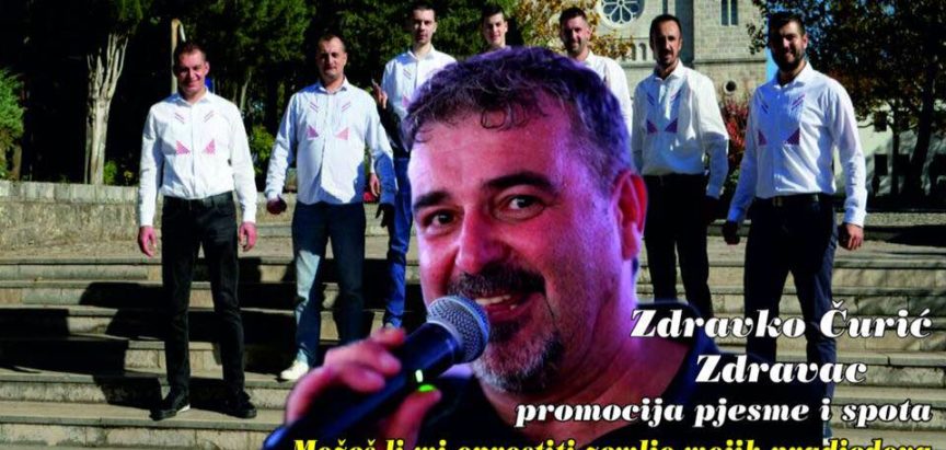 Večeras u Prozoru promocija nove pjesme Zdravka Čurića