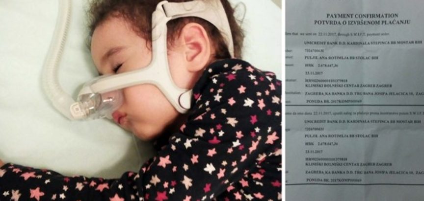 Roditelji iz BiH platili Rebru 2,6 milijuna kuna za liječenje kćeri, a lijek još nije dobila