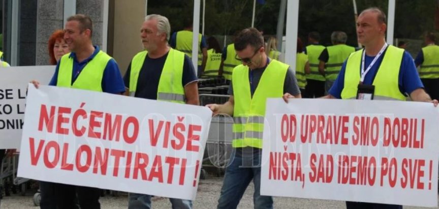 Radnici Zračne luke Mostar ponovno u štrajku