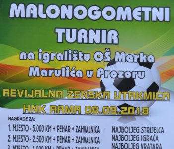 Najava: Započele prijave na Noćni malonogometni turnir u povodu Dana općine Prozor-Rama