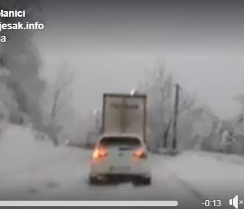 Jablanica: Popriječena teretna vozila zaustavila promet na M-17