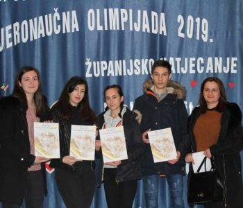Učenici Srednje škole zauzeli prvo mjesto na “Vjeronaučnoj olimpijadi 2019.”