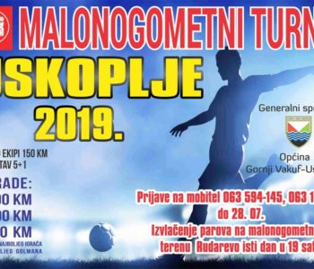 Najava: Malonogometni turnir u Uskoplju