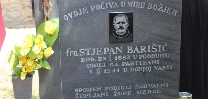 Najava: Spomen misa na grobu fra Stjepana Barišića u Donjoj Vasti
