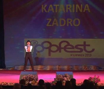 Katarina Zadro osvojila treće mjesto na 20. “Pop Fest Kupres 2019.”