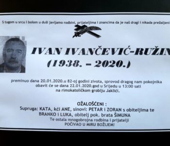 Ivan Ivančević – Ružin (1938.-2020.)