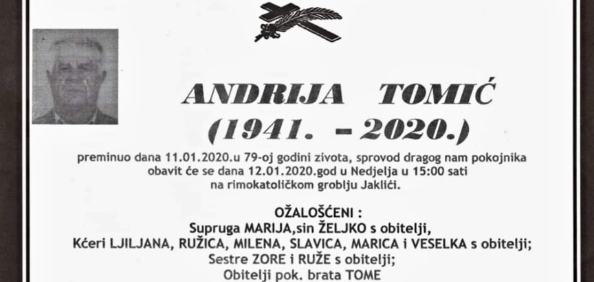 Andrija Tomić (1941.-2020.)