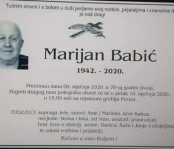 Marijan Babić (1942.-2020.)