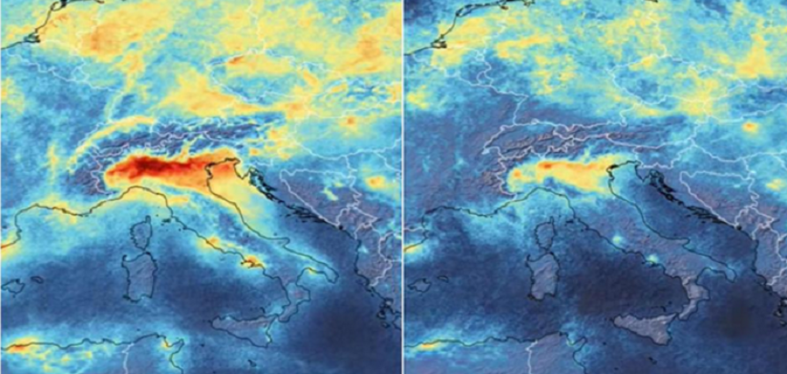 Satelitske snimke otkrile posljedice karantene u Italiji: Poboljšala se kvaliteta zraka
