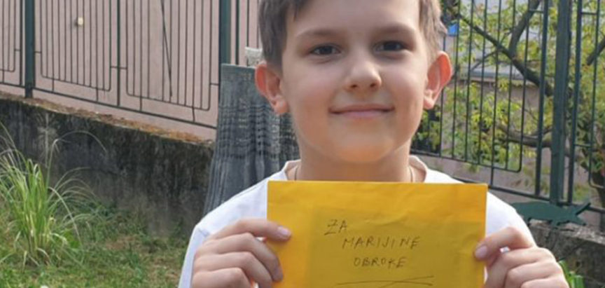 Desetogodišnjak donirao novac “Marijinim obrocima” i nahranio troje vršnjaka