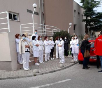 Prosvjed zdravstvenih djelatnika u Mostaru: Nećemo im dati mira