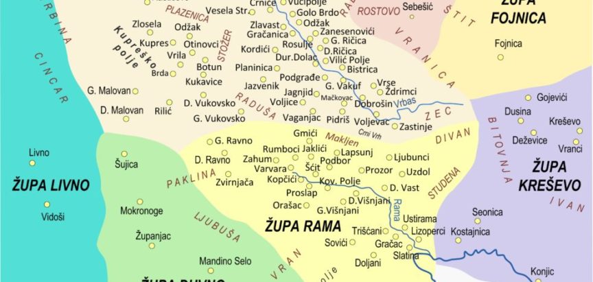 Brojno stanje u Rami prema podacima biskupa tijekom 17. stoljeća
