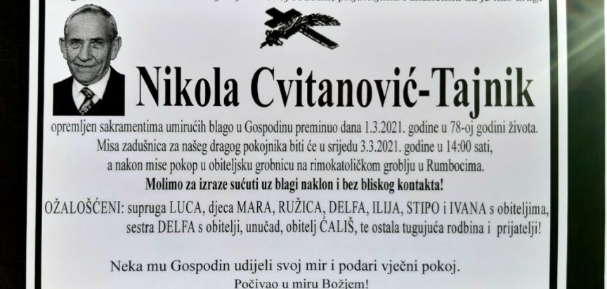 Nikola Cvitanović -Tajnik