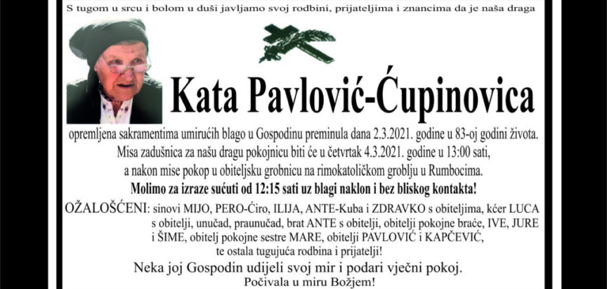 Kata Pavlović – Ćupinovica