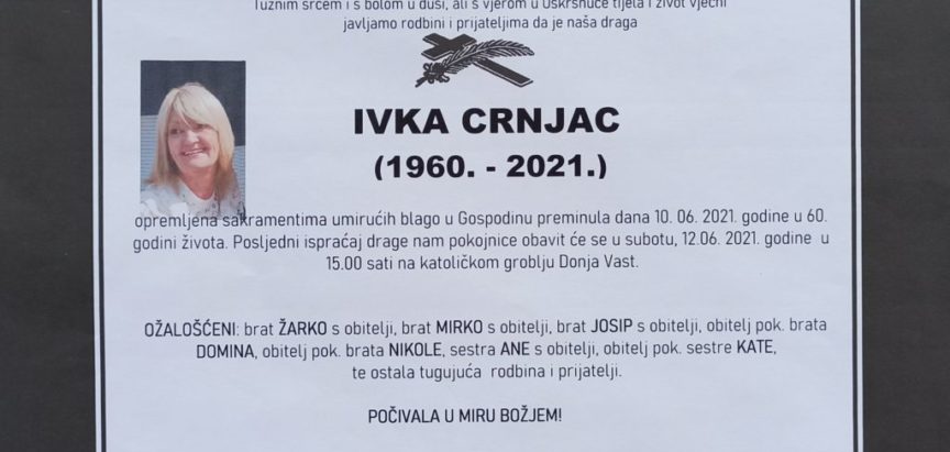 Ivka Crnjac (1960.-2021.)