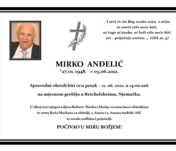 Mirko Anđelić (1948.-2021.)