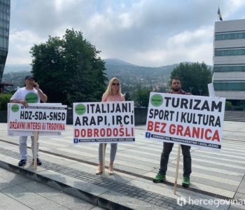 Turistički radnici iz BiH prosvjedovali u Sarajevu zbog (ne)donošenja odluka Vijeća ministara BiH