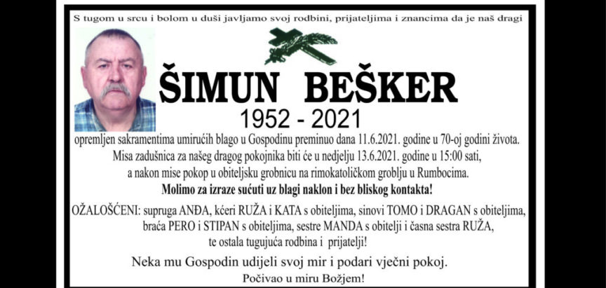 Šimun Bešker (1952.-2021.)