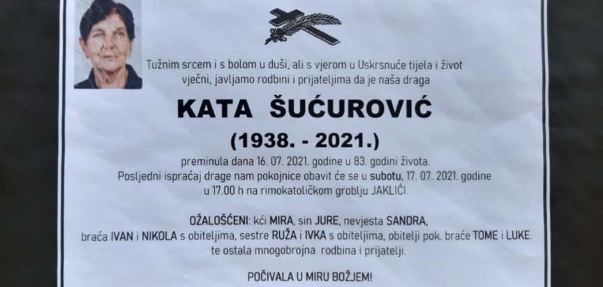 Kata Šućurović (1938.-2021.)