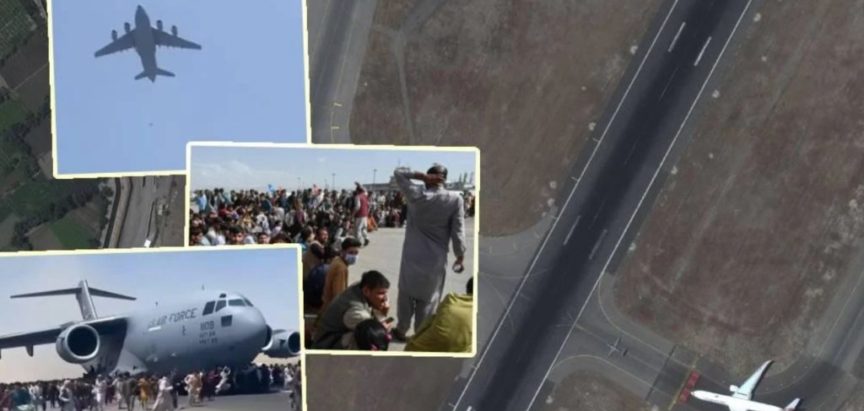 Bježeći iz Afganistana ljudi padaju iz aviona