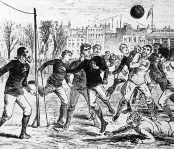 Prva međunarodna nogometna utakmica odigrana je1872.