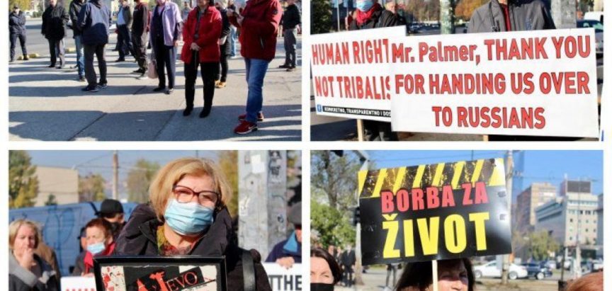 Prosvjedi ispred veleposlanstva SAD-a u Sarajevu jer smatraju da se pravi Treći entitet
