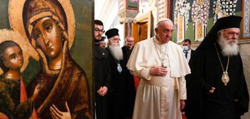 Susret Pape Franje i nadbiskupa Atene i cijele Grčke Hieoronymusom