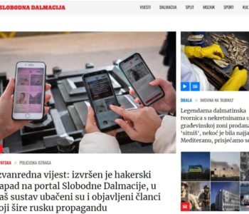 Hakerski napad na portal Slobodne Dalmacije: Ubačeni i objavljeni članci koji šire rusku propagandu