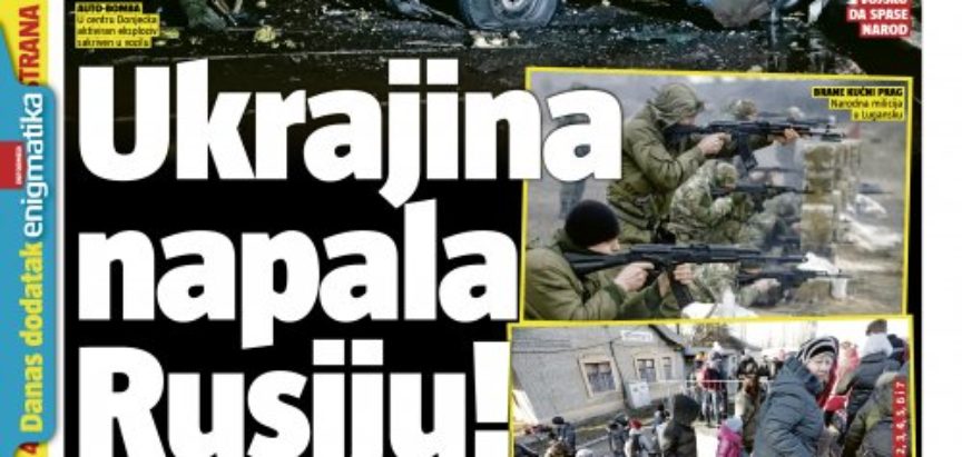 Nevjerojatne naslovnice srbijanskih tabloida o ruskoj invaziji na Ukrajinu