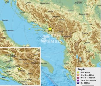 Potres procjenjene magnitude 5,8 u Istočnoj Hercegovini osjetio se i u Rami