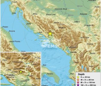 Potres procijenjene magnitude 4,6 kod Mostara