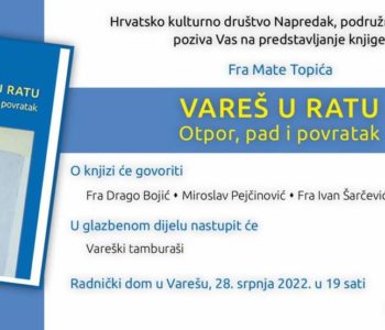 NAJAVA: Promocija knjige fra Mate Topića