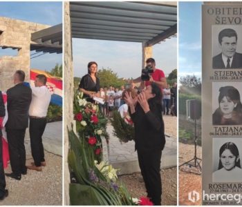 Otkriven spomenik obitelji Ševo: “Stjepan je sanjao Hrvatsku, oni su najsnažniji simbol emigrantske žrtve”