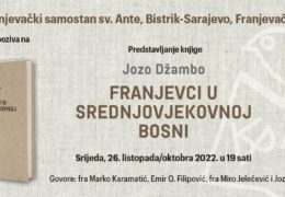 NAJAVA: Promocija knjige “Franjevci u srednjovjekovnoj Bosni”