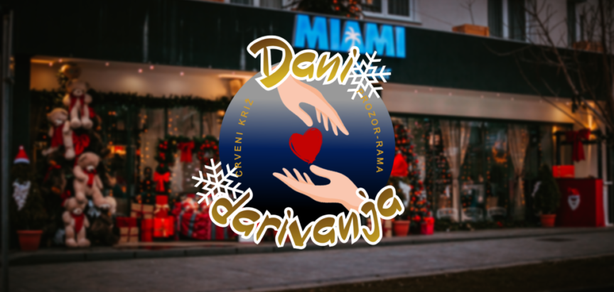 Akcija “Dani darivanja” u suradnji Crvenog križa općine Prozor-Rama i Café bara “Miami”