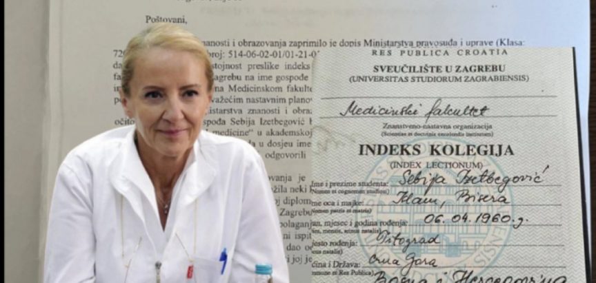 GODINAMA NA ČELU NAJVEĆE DRŽAVNE BOLNICE: Inspekcija naložila da se Sebiji Izetbegović oduzme diploma doktora znanosti