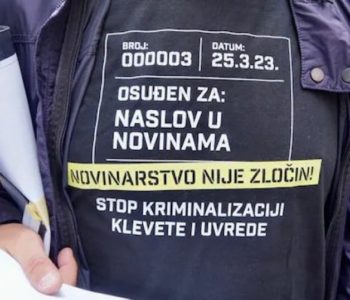 NOVINARI NAPUSTILI JAVNU RASPRAVU: Sloboda mišljenja ne može biti kazneno djelo