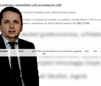 SIROTINJESKE STIPENDIJE ZLATNOJ MLADEŽI: Sin ministra iz Posušja primao novac kao socijalni slučaj u Hrvatskoj