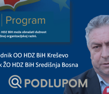 POD LUPOM: U HDZ BiH ne poštuju ni vlastiti Statut, jedan čovjek predsjednik dvije organizacijske jedinice