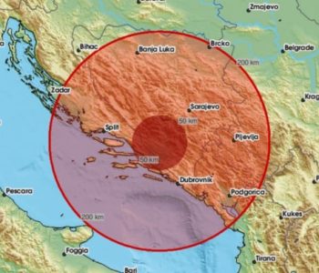 Zemljotres jačine 4.6 s epicentrom kod Gruda
