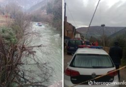 NASTAVLJA SE POTRAGA U STOCU: Stigli ronioci iz Sarajeva, danas novi pokušaj izvlačenja automobila iz Bregave