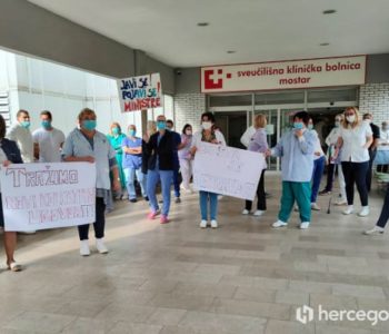 LIJEČNICI IZ FBIH TRAŽE VEĆE PLAĆE: Za 7. svibnja najavili štrajk upozorenja ispred SKB Mostar
