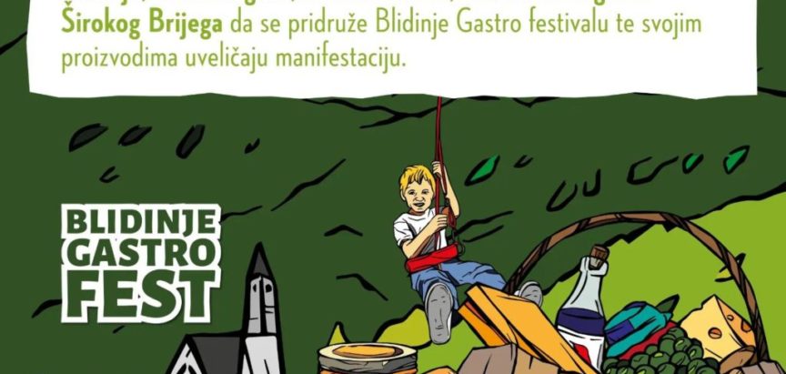 Poziv Blidinje Gastro festivala za prijavu izlagača