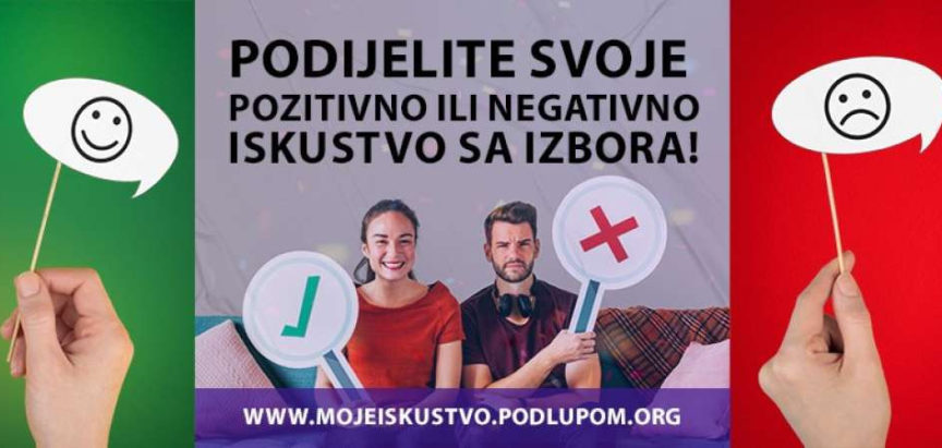 Koalicija ‘Pod lupom’ pozvala građane da podijele pozitivna ili negativna iskustva sa izbora